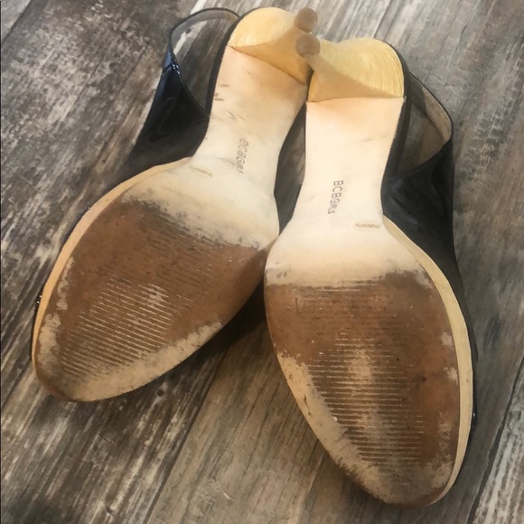 Patent black peep toe heels BCBG 7.5 - Picture 6 of 7